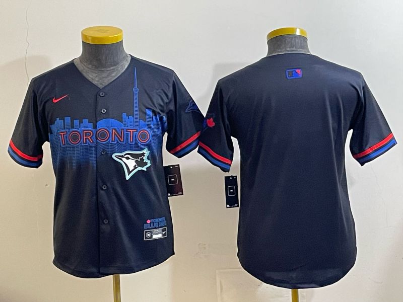 Youth 2025 Toronto Blue Jays Blank black Joint Name Nike MLB Jersey 06->youth mlb jersey->Youth Jersey